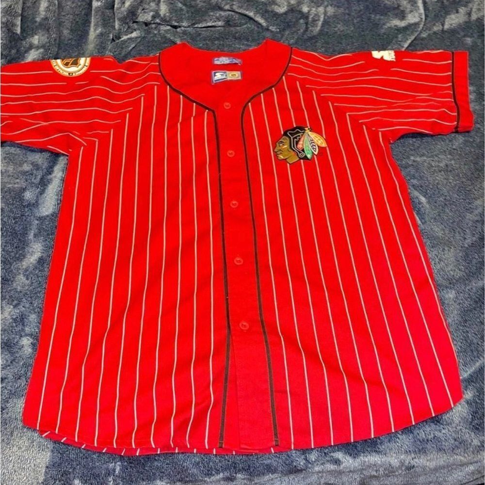 Elite Retro Throwback Chicago Blackhawks Starter baseball style jersey